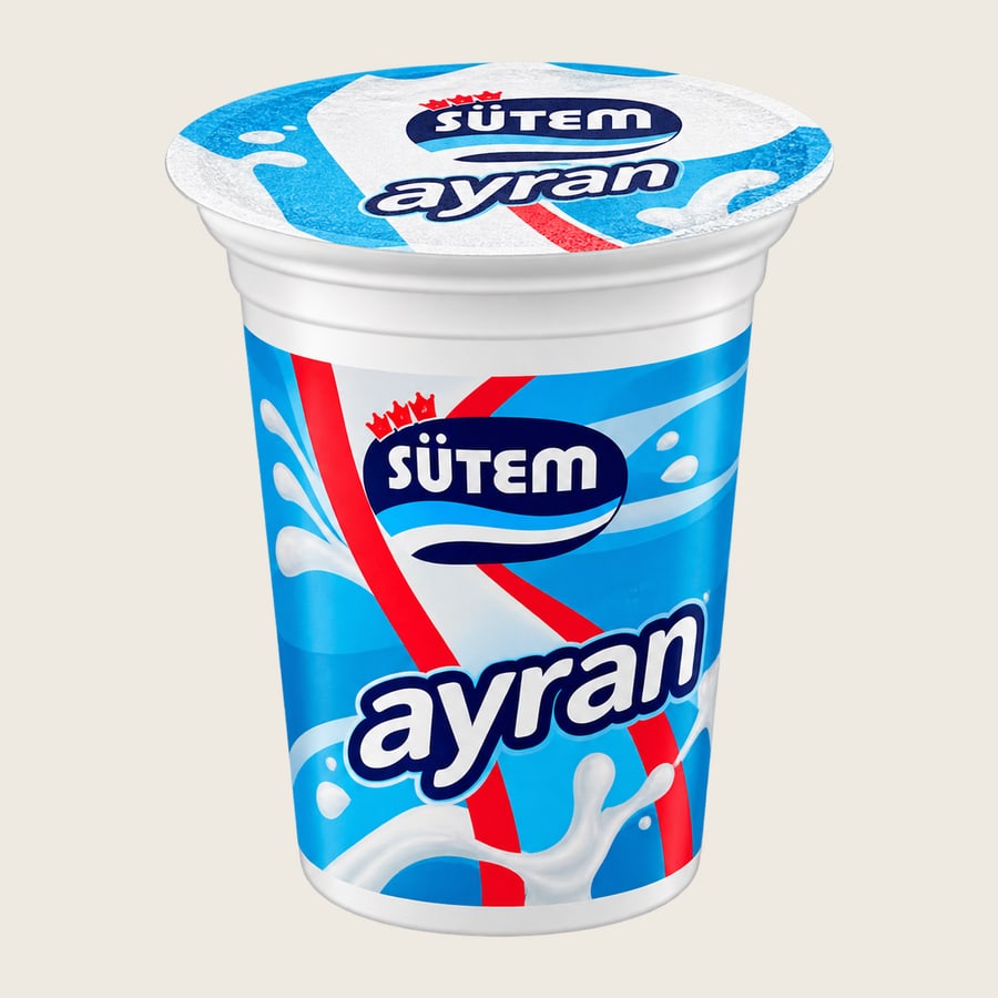 SÜTEM ayran bardağı, 180–200 gramlık mavi ambalaj
