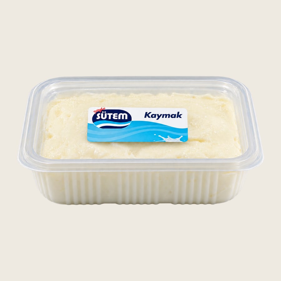 SÜTEM kaymak, 500 gramlık şeffaf kase